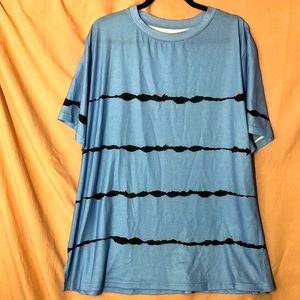 Woman’s Soft Comfortable Blue Tunic Top, size xxl, nwot